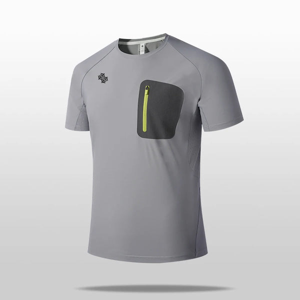 SBWL High-quality Summer Men's Outdoor Sports Quick-Drying T-Shirt Breathable Casual Running Short-Sleeved Shirt Tops