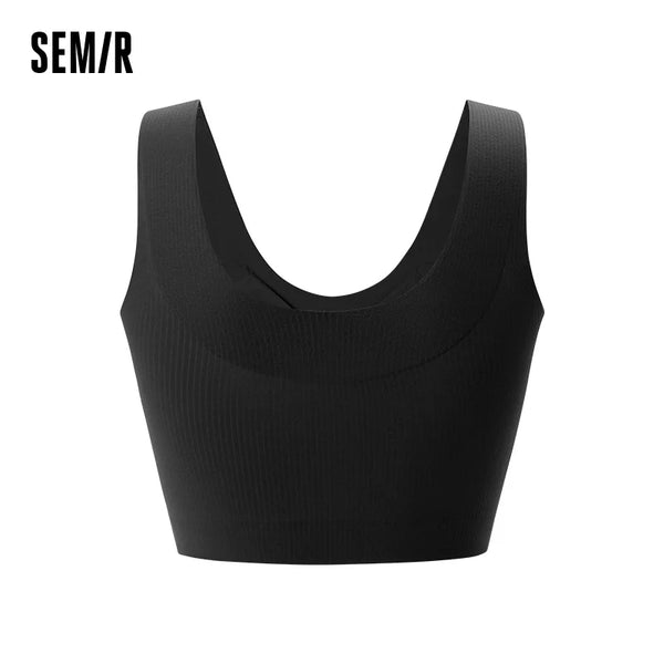 អាវទ្រនាប់ Semir សម្រាប់នារី រាងស្លីម លាតសន្ធឹង ឆ្នាំ២០២៦ រដូវស្លឹកឈើជ្រុះ ទន់ សម ស្រទាប់មូលដ្ឋាន ដៃខ្លី អាវធម្មតា