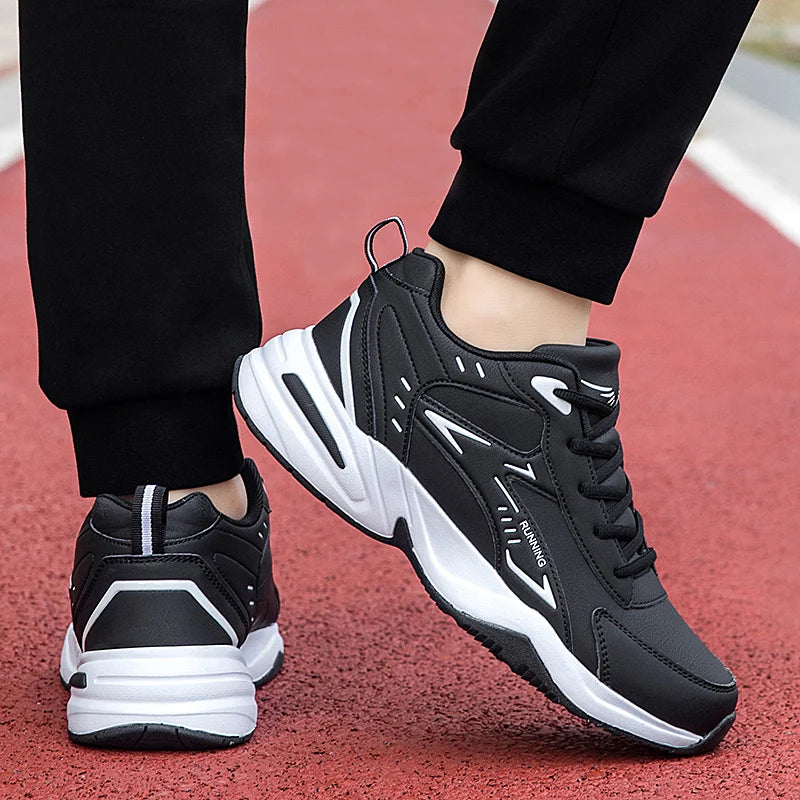 Men's Classic Retro Casual Sports Shoes Four Seasons Soft-Sole Waterproof Outdoor Running Shoes Breathable Light Sneakers 39-48