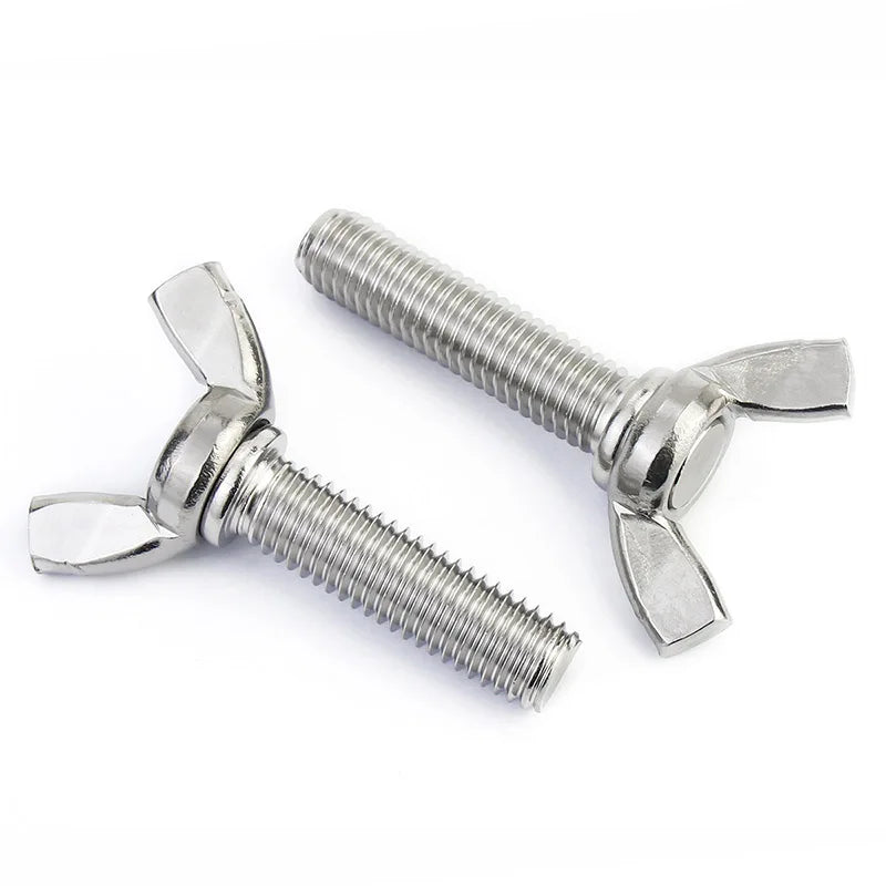 DIVEDEER 1/2/5pcs M3 M4 M5 M6 M8 M10 Hand Tighten Screws Butterfly Bolt Wing Thumb Screw Claw A2-70 Stainless Steel