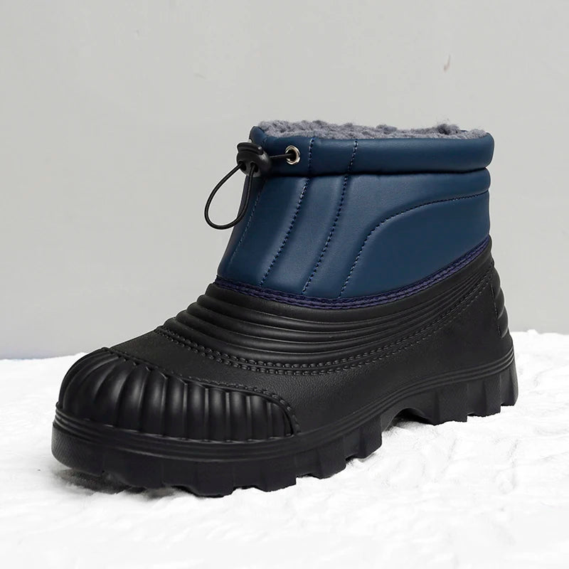 Men's classic retro casual snow boots winter new light warm velvet cotton boots soft sole non-slip comfort outdoor walking boots