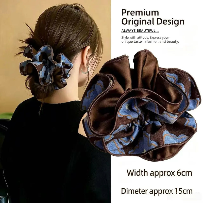 Maruko Large Intestine Hair Hoop 2026 New Sensation Head Flower Disc Hair Artifact Head Rope Advanced Intesti