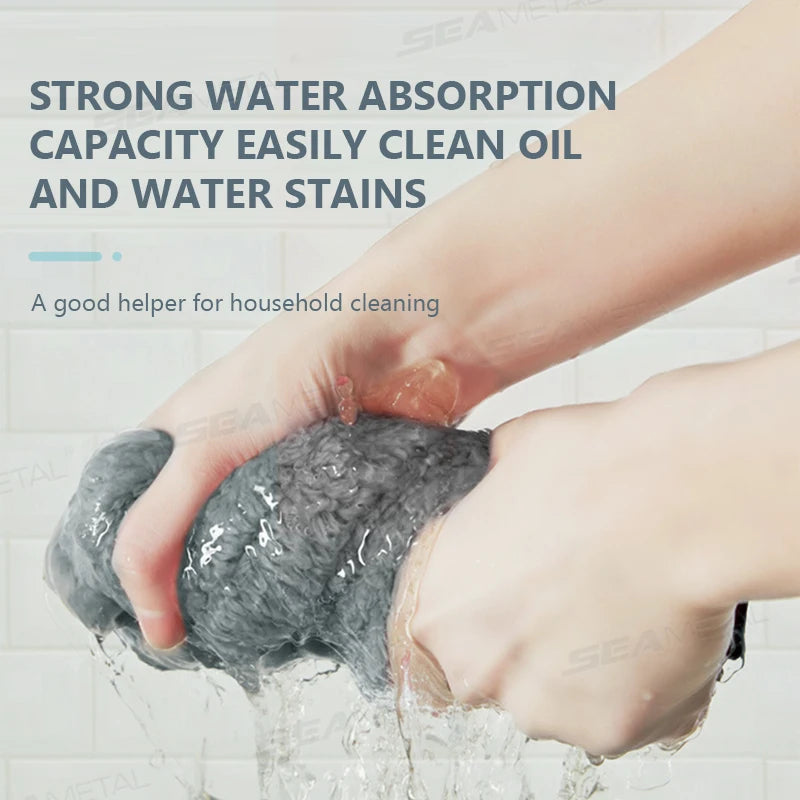 SEAMETAL 1/5PCS Edgeless Microfiber Auto Cleaning Towels Multifunctional Car Wash Towel Fast Dry Cloth Clean Rags 23x27/35x35cm