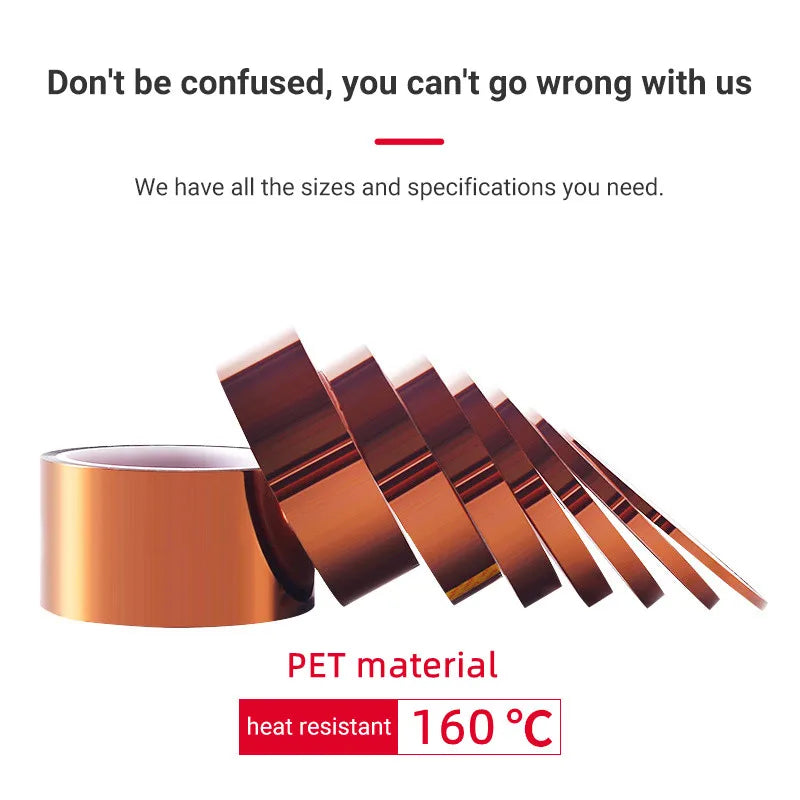 Professional Heat Resistant High Temperature Insulation Electronics Industry Welding Polyimide Kapton Tape Wear-resistant