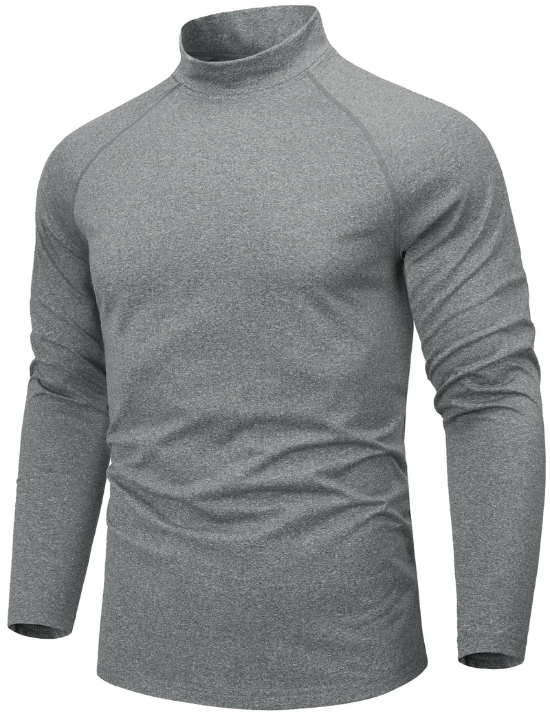 TACVASEN Men's Thermal Shirts Long Sleeve Micro-fleece Fleece Lined Base Layer Undershirts Athletic Warm Winter Workout Top