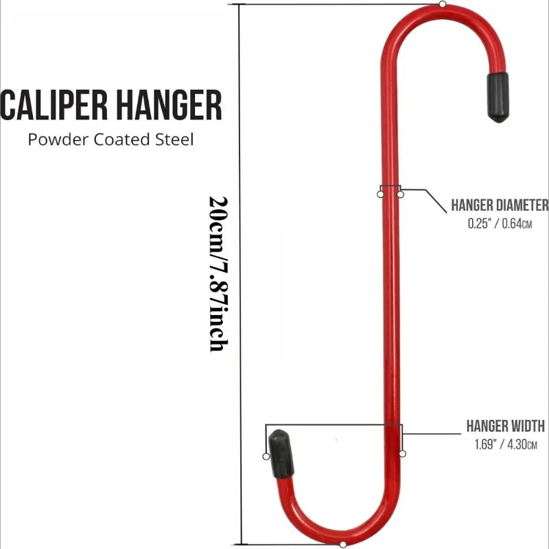 2pcs S-shaped brake Pad Hook,Brake Caliper Hanger Hooks, Durable Steel,for Automotive Work on Brake Axle and Suspesion Systems