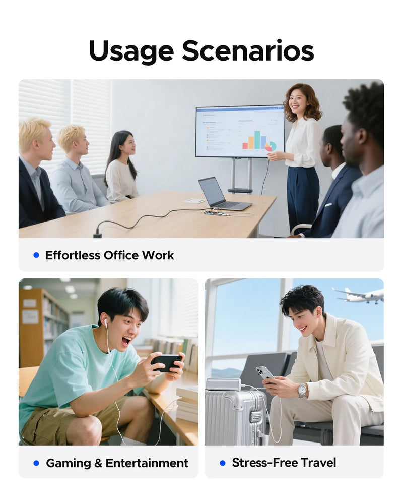 ORICO USB C OTG Adapter 27W Charging Data Transfer Audio Compatible with iPhone 14, 13, 12, 11 Xs iPad iPod AirPods Tablet