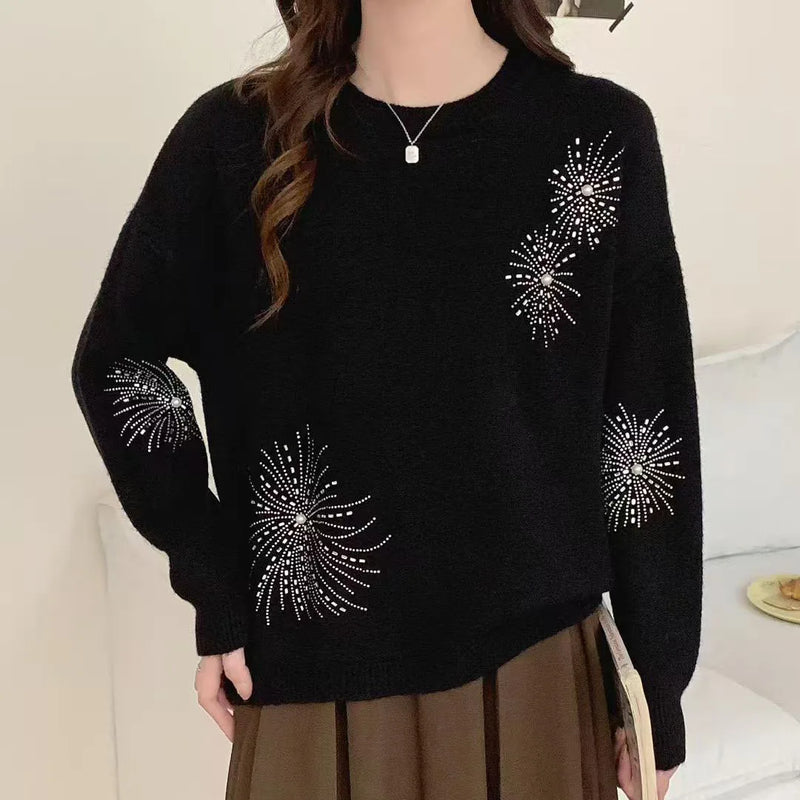 Roupas Feminina Cartoon Printed Knitwear Woman Clothes Spring Autumn Long Sleeve Women's Sweater Pullover Tops Female Jumper