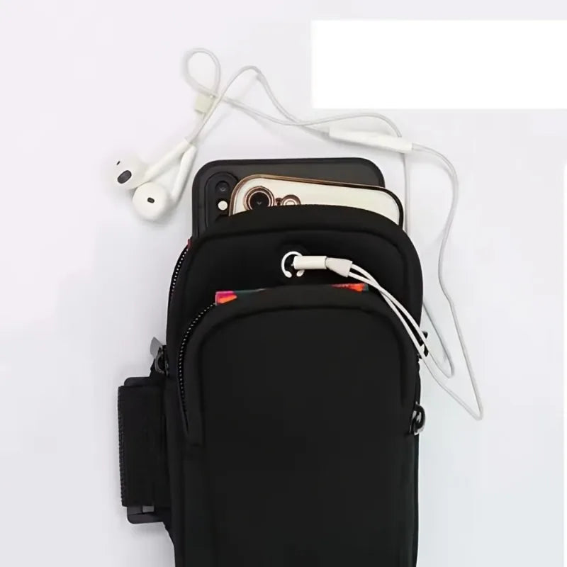 1pc Outdoor Cycling Arm Bag, Portable Fitness Storage Pouch, Sports Phone Pouch,Suitable for Fitness, Jogging, And Hiking.