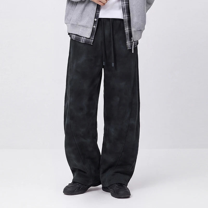 ខោបុរស Semir រាងរលុងជើងកោង លាងសម្អាតពណ៌ 2026 ថ្មីសម្រាប់ពាក់ប្រចាំថ្ងៃរដូវរងា រចនាប័ទ្មទីក្រុង ធម្មតា អាកាសធាតុត្រជាក់ ស្រទាប់