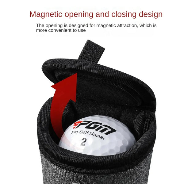 PGM Golf Ball Bags Protector Thickened Plush Convenient Mini Men's and Women's Waist Bag Can Hold 2 Balls SOB015