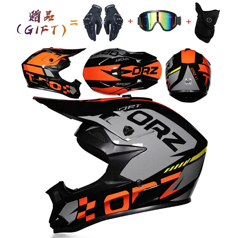 Motorcycle helmet motorcross off-road helmets ATV Dirtbike downhill racing helmet DOT capacete Bicycle DH speed reduction