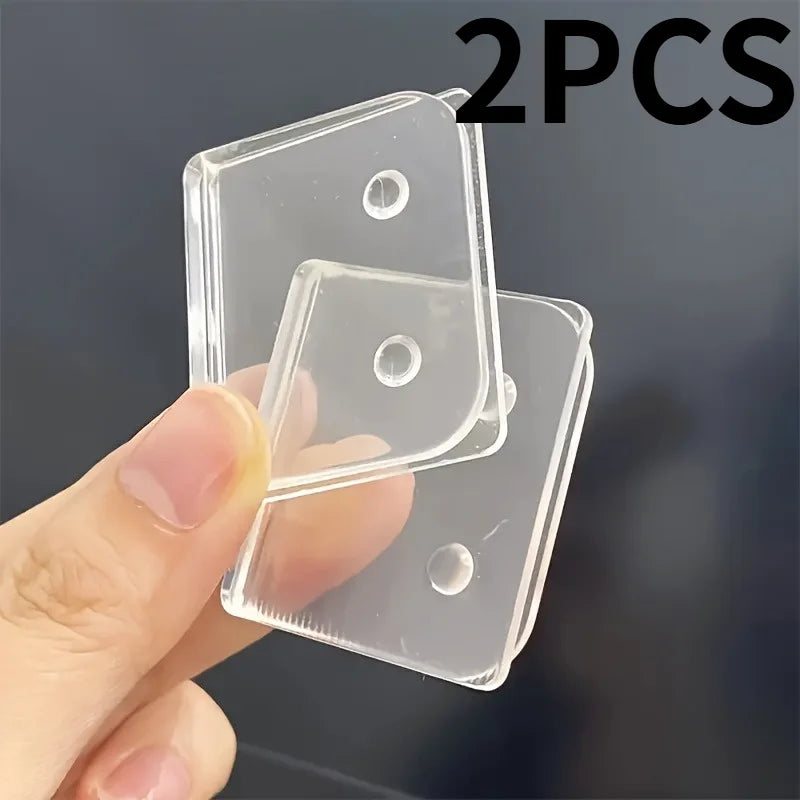 2/4pcs Multi-Purpose Curtain Clip, Transparent Plastic, Very Suitable for Bathrooms and Kitchens. curtain, room accessories