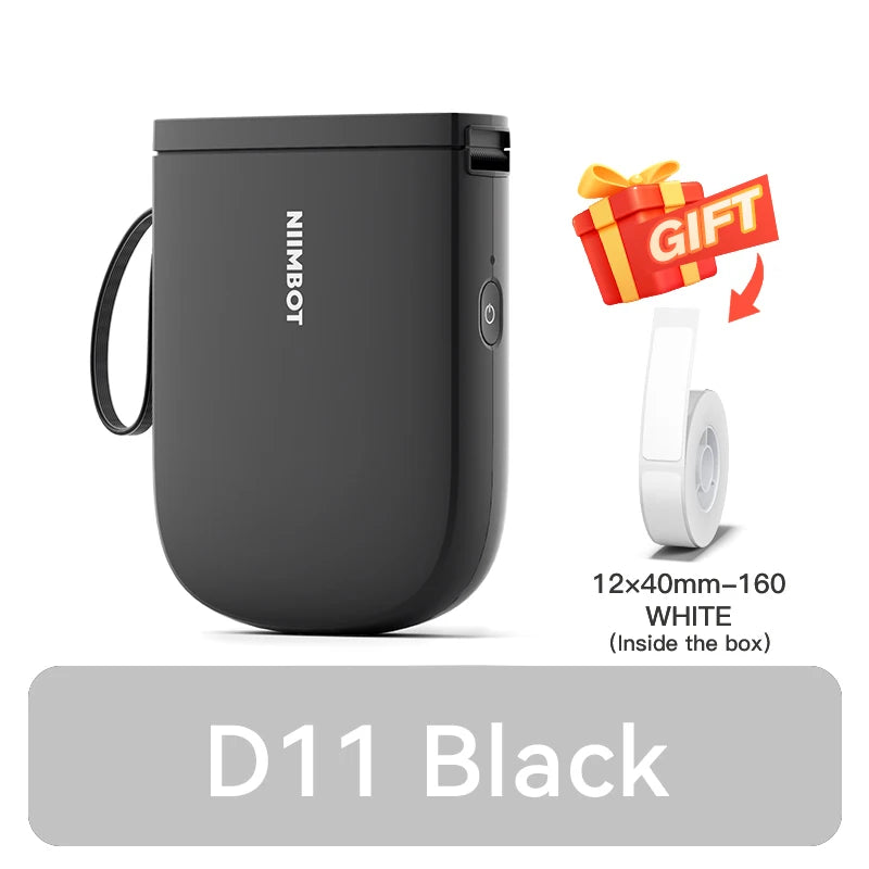 NIIMBOT D11 New Version Label Printer Mini Portable 300DPI Bluetooth Wireless Label Maker Name Tag Kitchen Sticker PrintingMaker