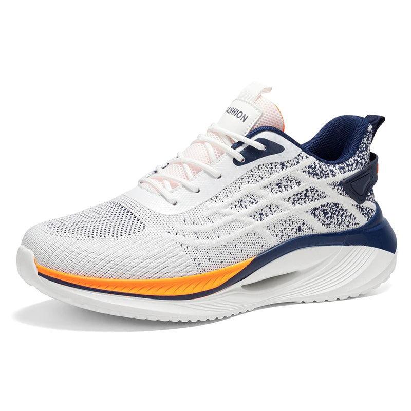 Men's Mesh Breathable Casual Sneakers Summer New Lightweight Soft-Sole Anti-Slip Outdoor Racing Running Shoes Speed Sports Shoes