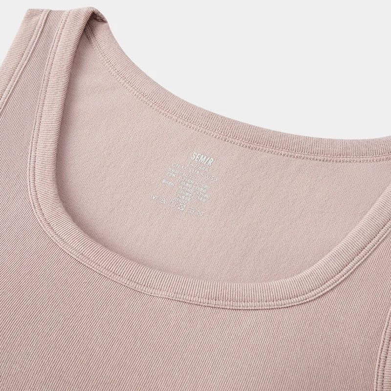 Semir Women Vest Thermal Moisture Wicking Solid Slim Fit 2026 Soft Everyday Inner Outer Layering Top
