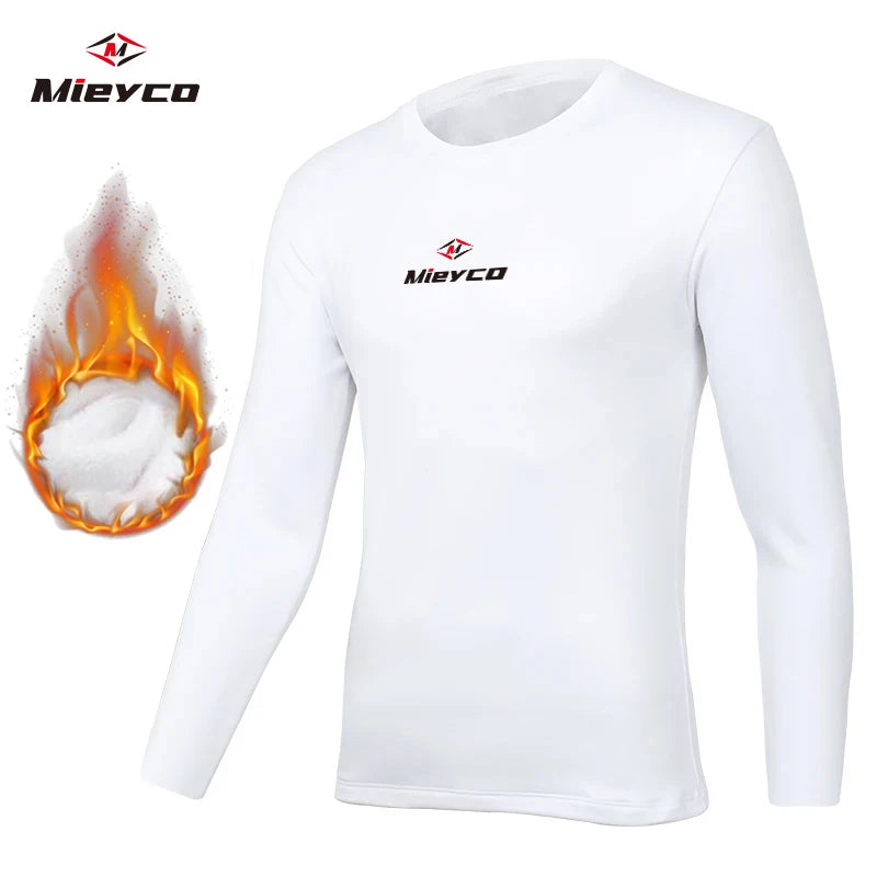 Men's Winter Cycling Base Layer Long Sleeve Thermal Fleece Warm Bike Jersey Road MTB Bicycle Shirt Sportswear