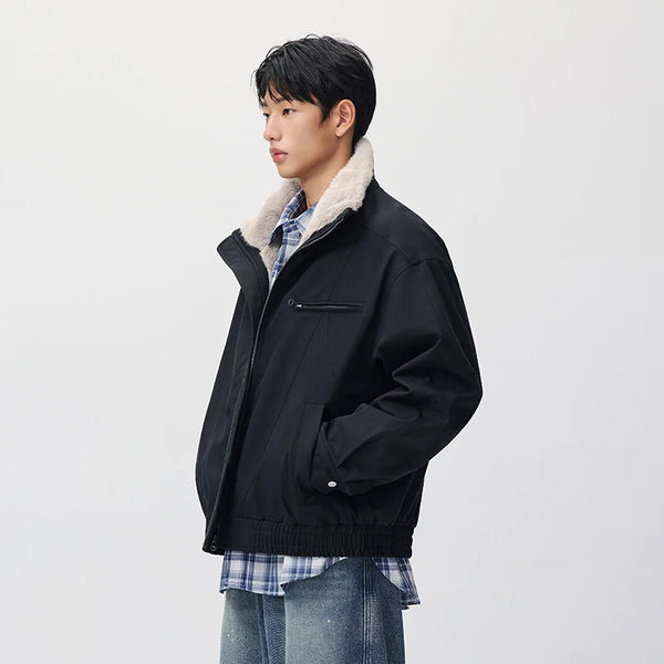 អាវក្រៅ Semir សម្រាប់បុរស កអាវក្រាស់ ស្ទីលទាន់សម័យ សម្លៀកបំពាក់ធ្វើការ 2026 ថ្មី រដូវរងា សម្លៀកបំពាក់ប្រចាំថ្ងៃ ស្ទីលទីក្រុង ធម្មតា អាកាសធាតុត្រជាក់ ស្រទាប់