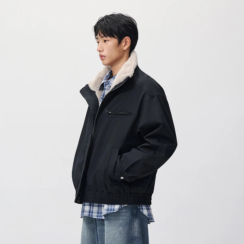 អាវក្រៅ Semir សម្រាប់បុរស កអាវក្រាស់ ស្ទីលទាន់សម័យ សម្លៀកបំពាក់ធ្វើការ 2026 ថ្មី រដូវរងា សម្លៀកបំពាក់ប្រចាំថ្ងៃ ស្ទីលទីក្រុង ធម្មតា អាកាសធាតុត្រជាក់ ស្រទាប់