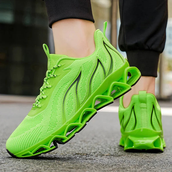 Men's absorb shock Race Running Shoes Four Seasons New Mesh Breathable Light casual Sports Shoes Student Outdoor Speed sneakers