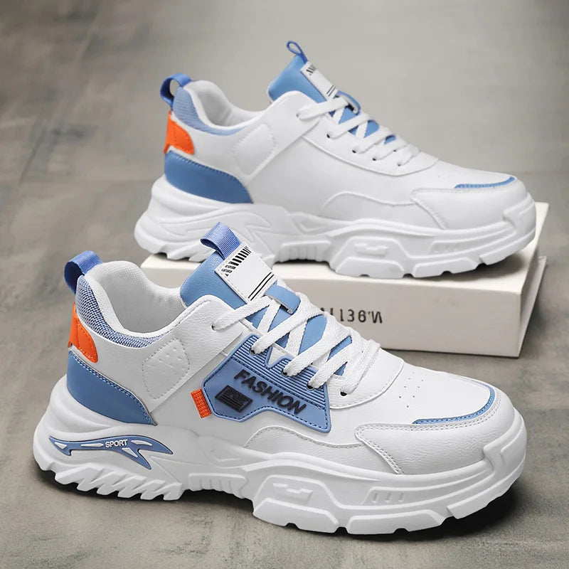 Men's casual sneakers four seasons new soft sole anti-slip outdoor city walking shoes fashion youth Joker sports running shoes