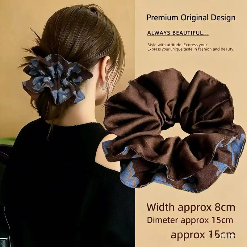 Maruko Large Intestine Hair Hoop 2026 New Sensation Head Flower Disc Hair Artifact Head Rope Advanced Intesti