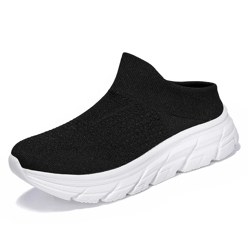 Mens Walking Shoes Summer New Style Semi Draggable Easy Take Off Breathe Cushioning Couples Daily Commuting Walking Casual Shoes