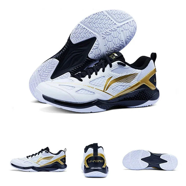 ស្បែកជើងវាយសី Li-Ning Unisex JF LITE មិនស្អិត មានខ្យល់ចេញចូលបានល្អ ស្បែកជើងហ្វឹកហាត់ប្រចាំថ្ងៃសម្រាប់បុរស និងស្ត្រី AYTU025