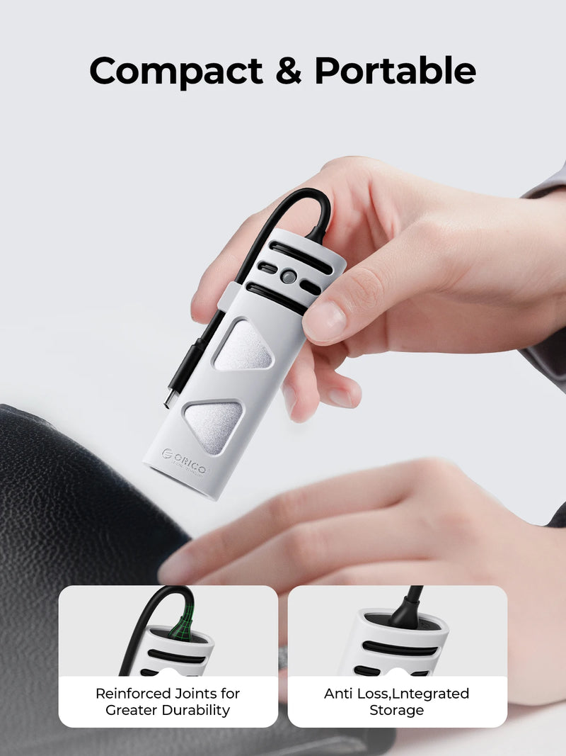 ORICO Portable M2 SSD Case NVME SATA Dual Protocol Tool Free M.2 SSD Enclosure External for NVME PCIE NGFF SATA SSD Disk Box