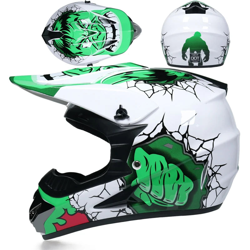 ORZ Latest Off-road Motorcycle Helmet ATV SUV Downhill Mountain Bike DH Car Helmet Cross Helmet Capacetes Motocross Dot Abs