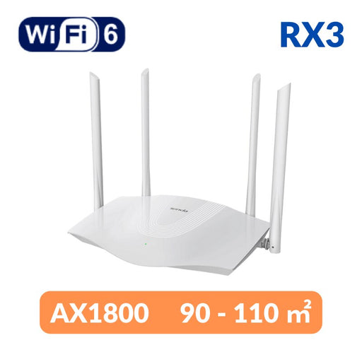 Tenda WiFi 6 Router AX3000 Dual Band 2.4G Wi-fi6 Router Roteador 5GHz Mesh Gigabit Ethernet RJ45 pk xiaomi router Extender China RX3 (AX1800)|EU plug