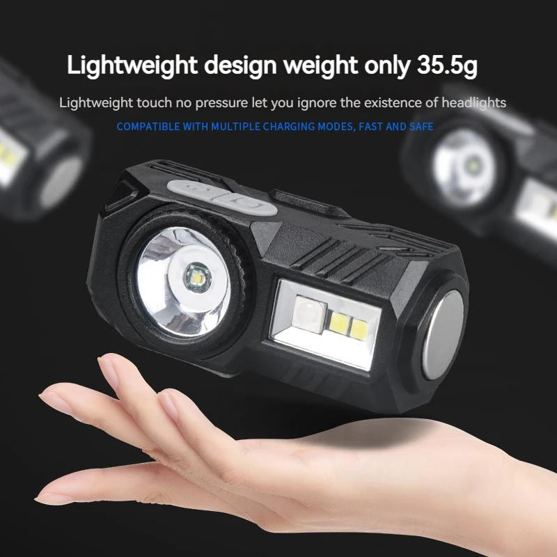 ភ្លើងពិល LED ដែលអាចសាកបាន មានឧបករណ៍ចាប់សញ្ញា សម្រាប់បោះតង់ ភ្លើងពិលចល័ត ភ្ជាប់ជាមួយថ្ម 18650 សម្រាប់នេសាទ