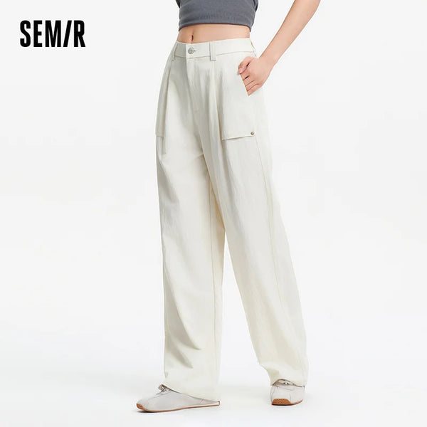 ខោ Semir សម្រាប់នារី រលុង ចង្កេះយឺត ស្ទីល Cargo ជើងធំទូលាយ ធម្មតា 2026 ម៉ូដសម្លៀកបំពាក់ប្រចាំថ្ងៃ សម្រាប់ដើរលេង
