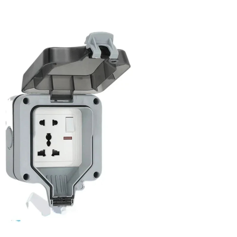 IP66 rainproof charging EU socket rainproof splashproof outdoor international universal power socket,South Africa 15A socket
