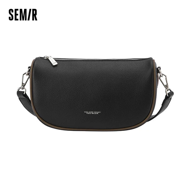Semir Bag Women Crossbody Bag 2025 New Trendy Color Block Dumpling Bag Fashion Minimalist Shoulder Bag Mini Bag