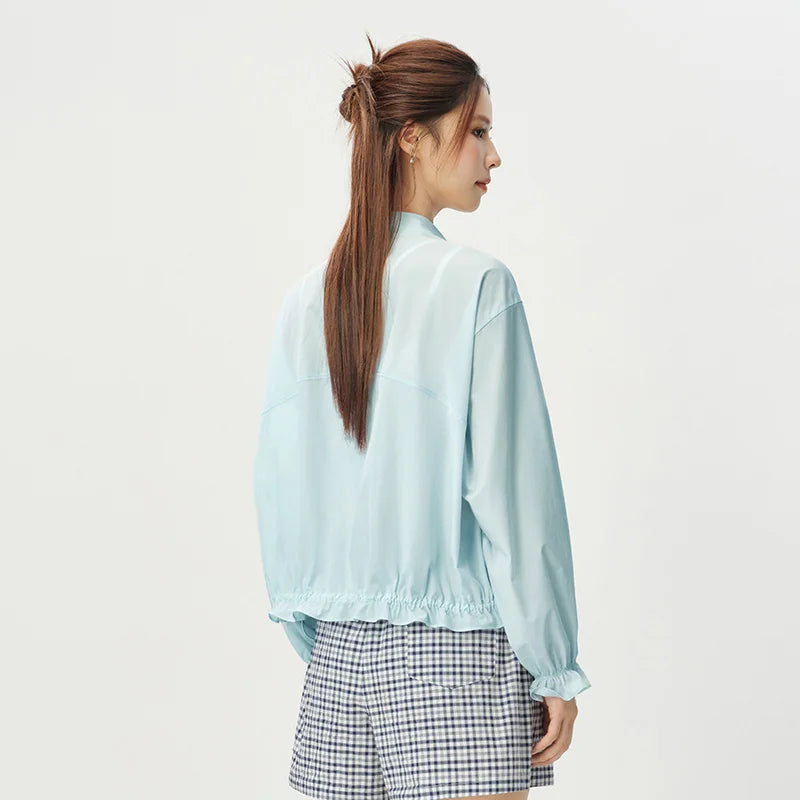 អាវ Semir សម្រាប់នារី ការពារកាំរស្មីយូវី ដៃអាវរាងចង្កៀង អាវធំ រដូវក្តៅ ឆ្នាំ២០២៦