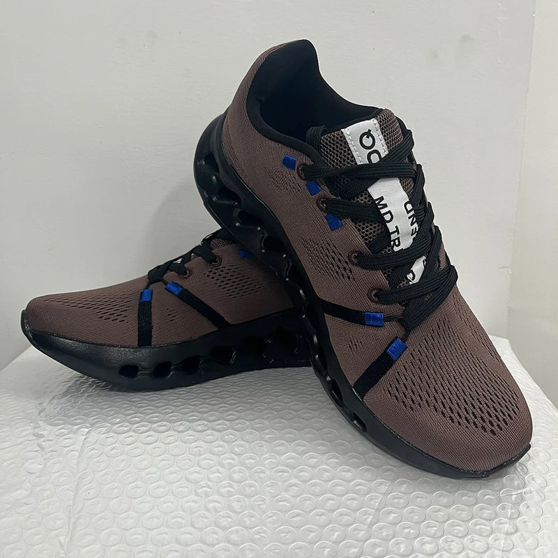 Running Shoes Man Mesh Lightweight Comfortale Flat Outdoor Sports Cushioning Training Jogging Shoes Trendy Original Sneakers Man