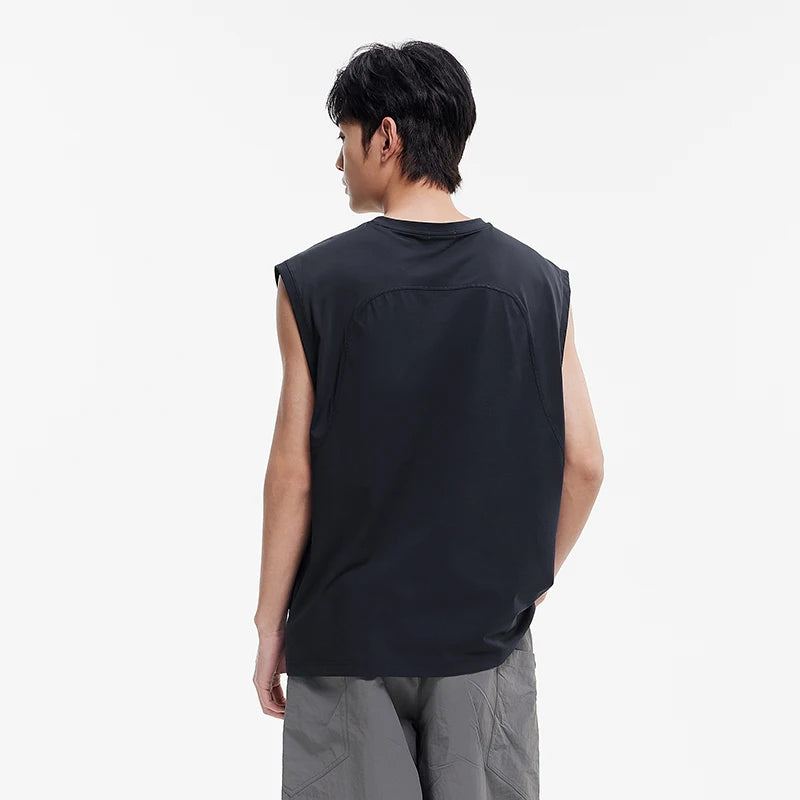 Semir Quick-Dry Sun Protection Sleeveless Shirt Men Sporty Loose Fit 2025 Summer New Athletic Top for Outdoor Activities