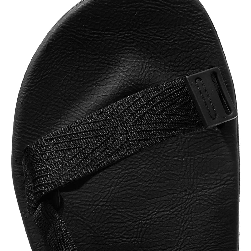 Thick Soles Platform Bottom Sandals Men Summer Adjustable Open Toes Sandals With Velcro Strap Teenager Sandal Soft Lightweight