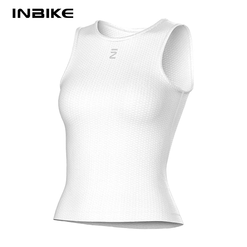 INBIKE Summer Cycling Base Layer Vest for Women Bike Riding Jersey Top MTB Bicycle Undershirt Quick Dry Mesh Underwear Clothing