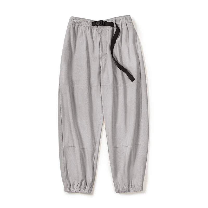 Maden Men's Casual Drawstring Corduroy Pants Loose Elastic Waist Wide Leg Relaxed Fit Trousers Outdoor Cityboy Jogger Sweatpants