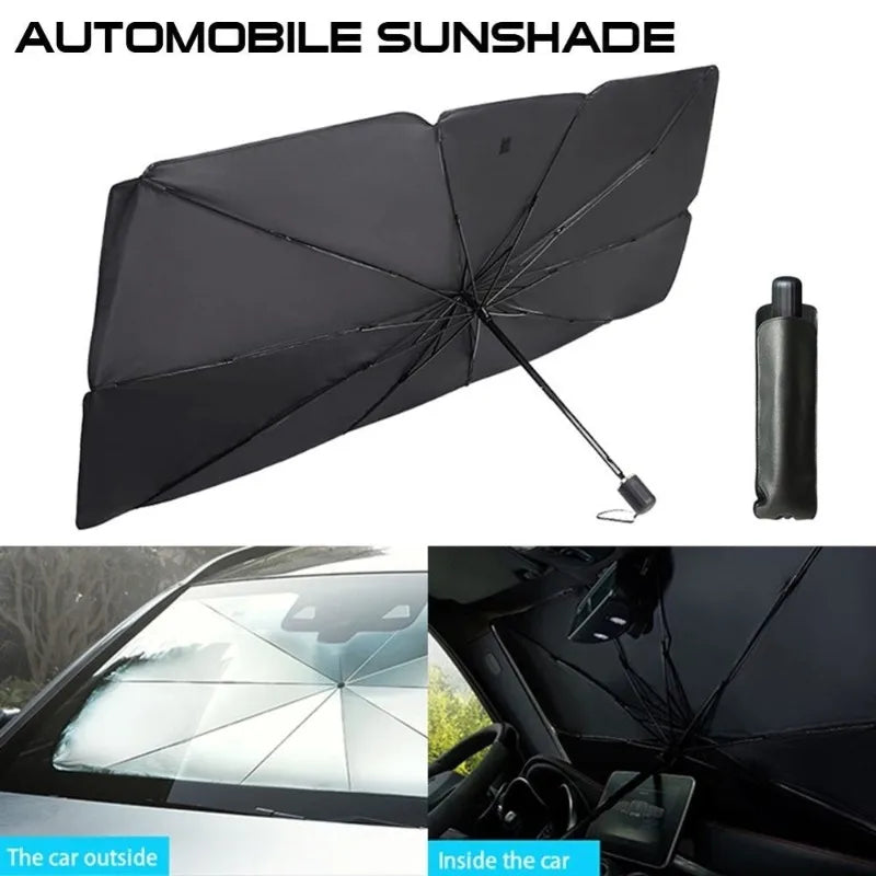 1PC Protect Your Car From The Sun with This Portable, Foldable Car Windshield Sunshade