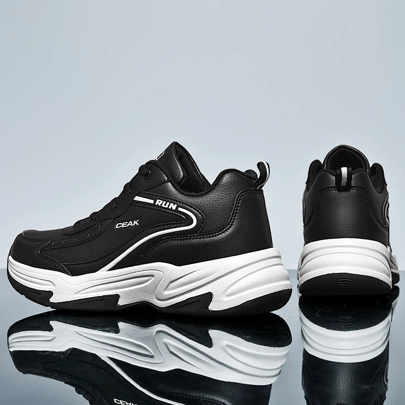Men's Plus-Size Light Casual Sneakers Four Seasons New Breathable Soft-Sole Non-Slip Outdoor Running Shoes Student Sports Shoes