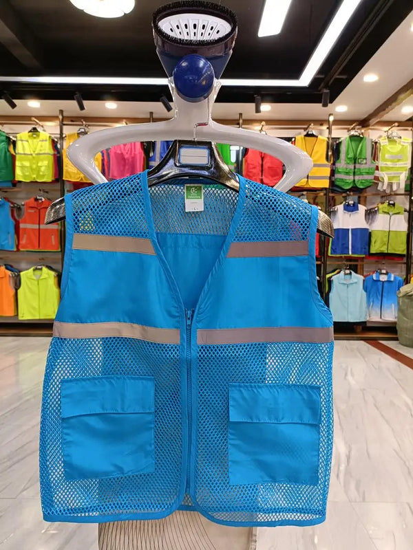 Hot Sale Volunteer Activity Breathable Mesh Advertising Shirt  Customized With LOGO Printing  Company Work Uniform Safe At Night