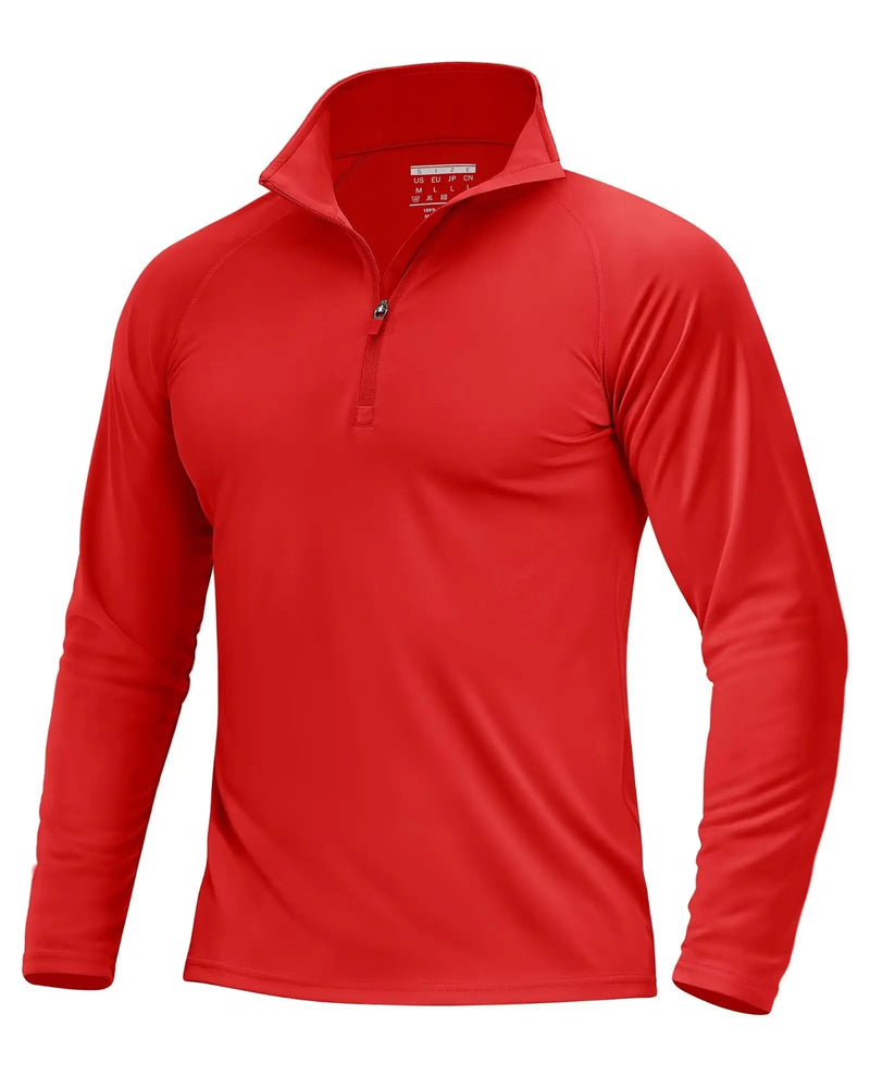 TACVASEN Mens UPF50+ UV Protection T-Shirt Lightweight Long Sleeve Quick Dry Fishing Shirt Outdoor Hiking Workout Rash Guards