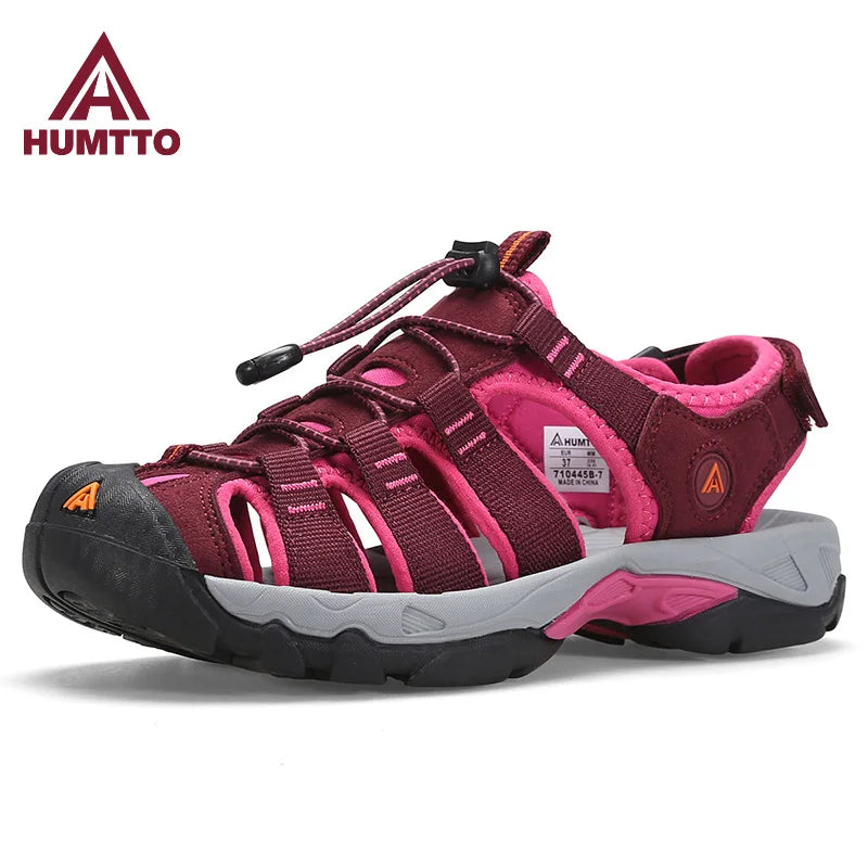 HUMTTO Hiking Shoes for Women Outdoor Sandals Womens Breathable Water Beach Sandals Summer Camping Fishing Climbing Aqua Sneaker