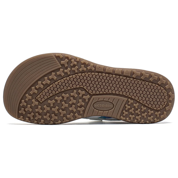 HOBIBEA Kids Barefoot Shoes Wide Toe Hook Loop Sneaker Non Slip Outdoor Adjustable Walking Shoes