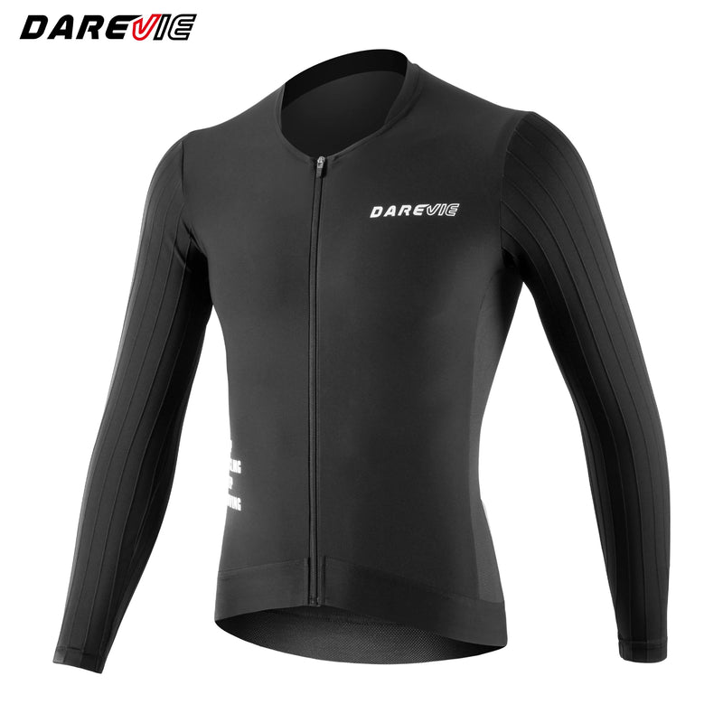 អាវយឺតជិះកង់បុរស DAREVIE ម៉ាក Maillot Aero ល្បឿនលឿន ស្រូបយកសំណើម PRO Level សម្រាប់បុរស UPF 40+ ប្រឆាំងនឹងការរអិល