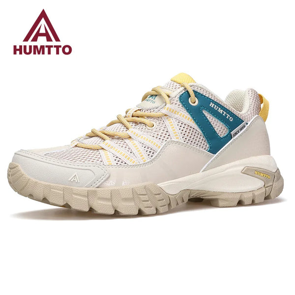 HUMTTO Hiking Women's Sports Shoes Summer Breathable Shoes for Women Non-slip Luxury Designer Outdoor Rubber Trekking Sneakers