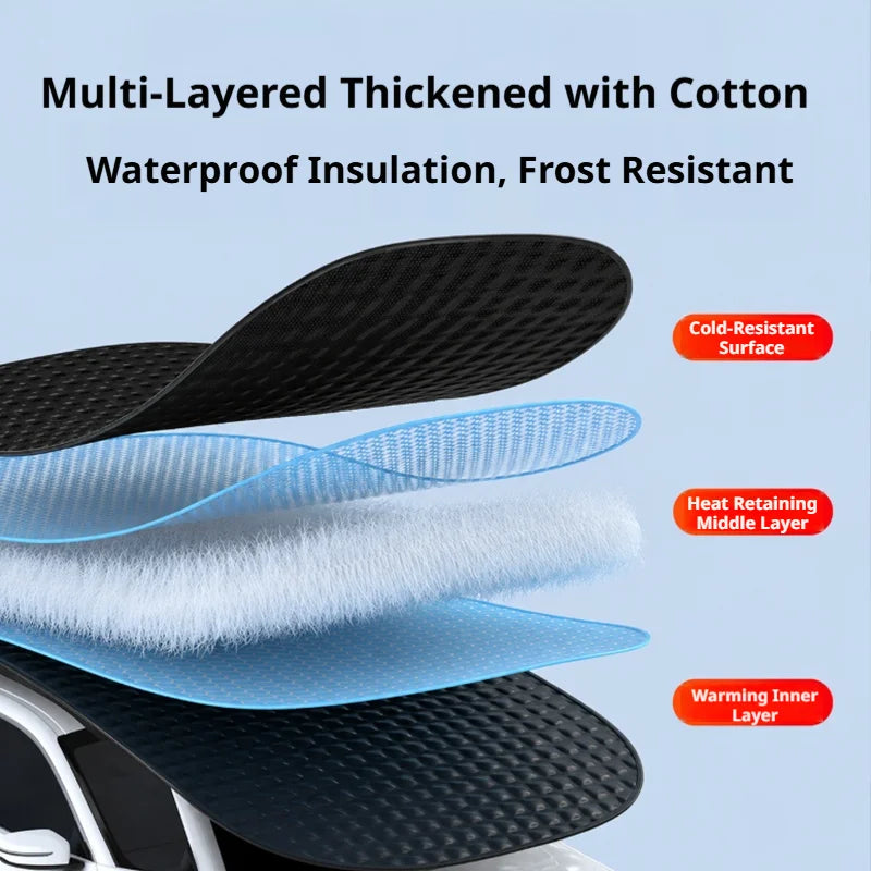 SEAMETAL Aluminum-plated Film of Non Magnetic Snow Cover Three Layers Thickened Automobile Frost Snow Sun Protection Car Covers